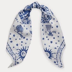Ralph Lauren Zodiac Motif Silk Scarf